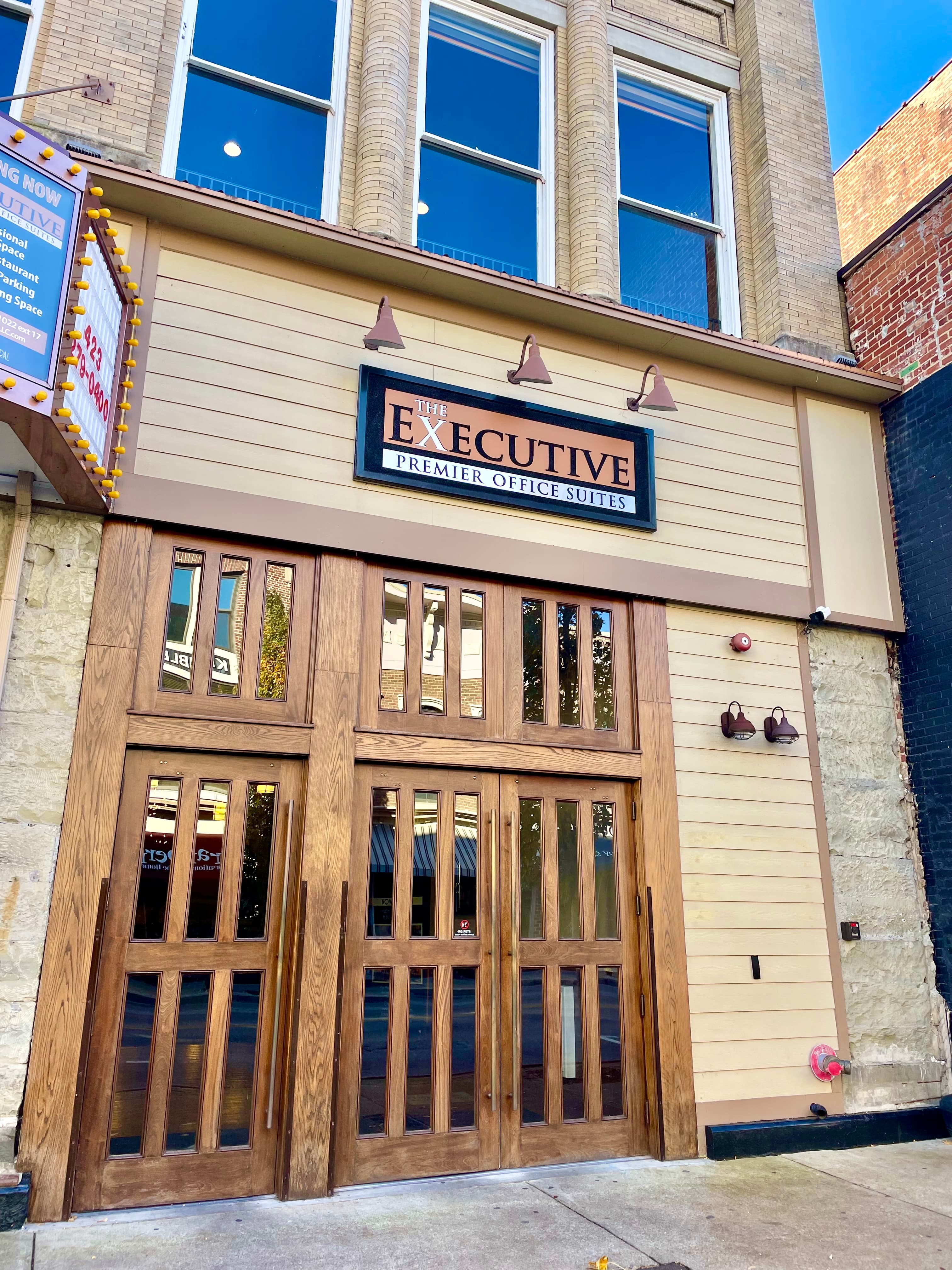 The Executive premier office suite entry in Downtown Bristol TN